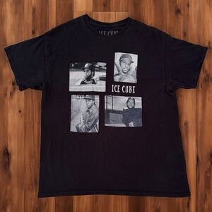 Ice Cube Graphic T-Shirt – Black (L) 🔥‎
